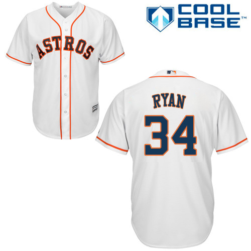 Astros #34 Nolan Ryan White New Cool Base Stitched MLB Jersey